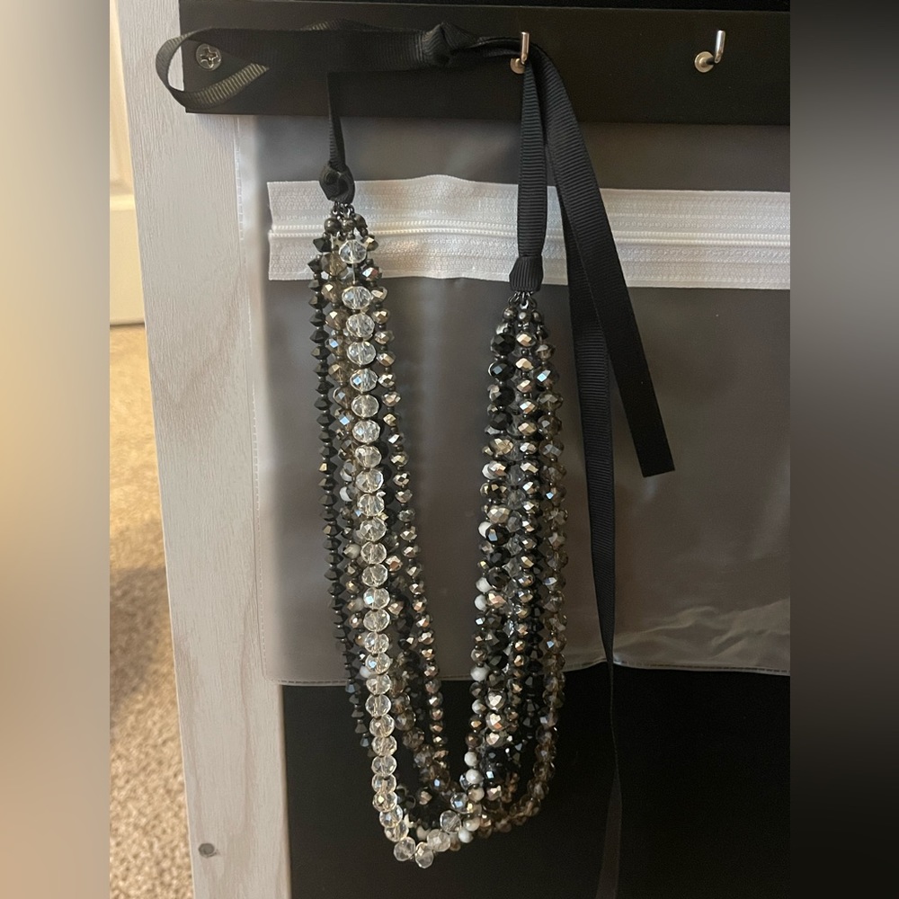 Beaded statement necklace